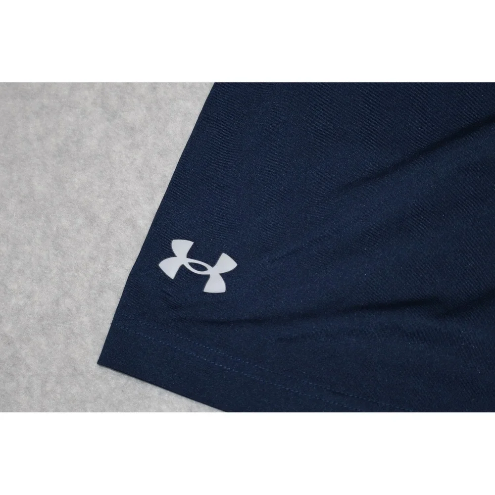 Under Armour Shorts Mens Medium Navy Blue Loose Fit Athletic Gym Basketball